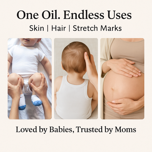 Coconut Oil for Babies by Elpure (200 ml)– 100% Pure Virgin Cold-Pressed Baby Massage Oil | Gentle, Non-Sticky & Safe for Newborns & Infants