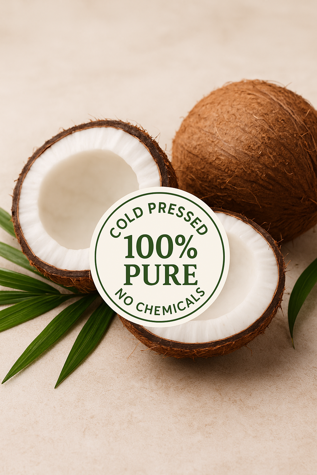 ElPure 100% Cold Pressed Coconut Oil for Oil Pulling Teeth | Natural, Chemical-Free, Gut Detox & Oral Hygiene | Premium Coconuts