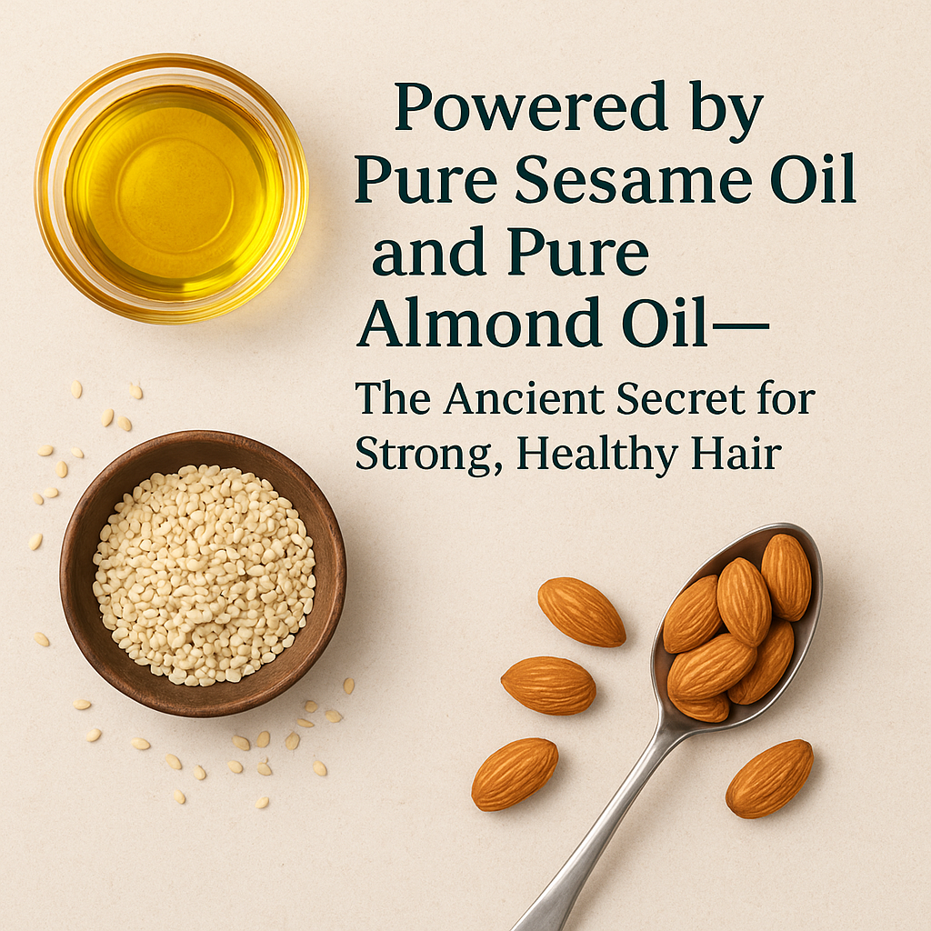 Premium Hairfall Solution Oil | Export Quality | 100% Cold Pressed Coconut, Castor, Almond Oils with Fenugreek & Onion Seeds | No Chemicals, No Preservatives